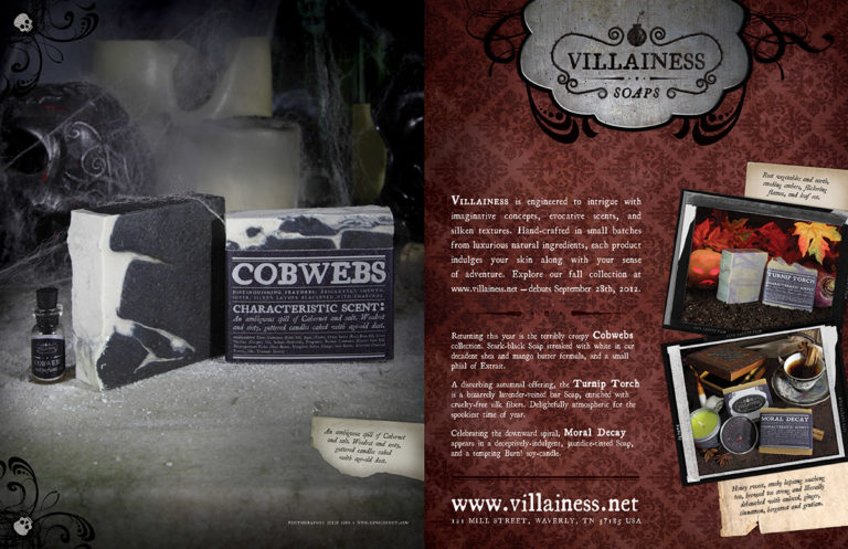 Villainess Magazine Ad design